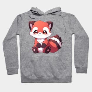 Simple drawn cute red panda Hoodie